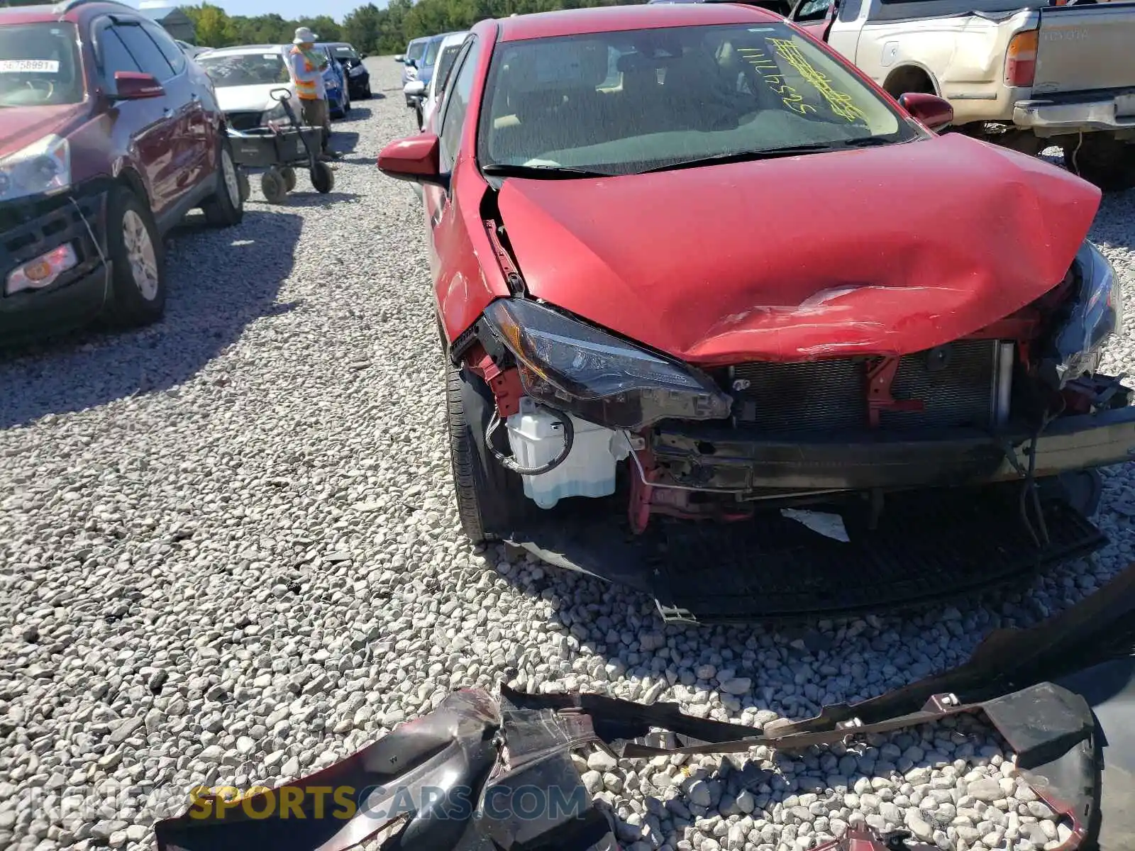 1 fotografías del automóvil dañado 2T1BURHE6KC227400 TOYOTA COROLLA 2019