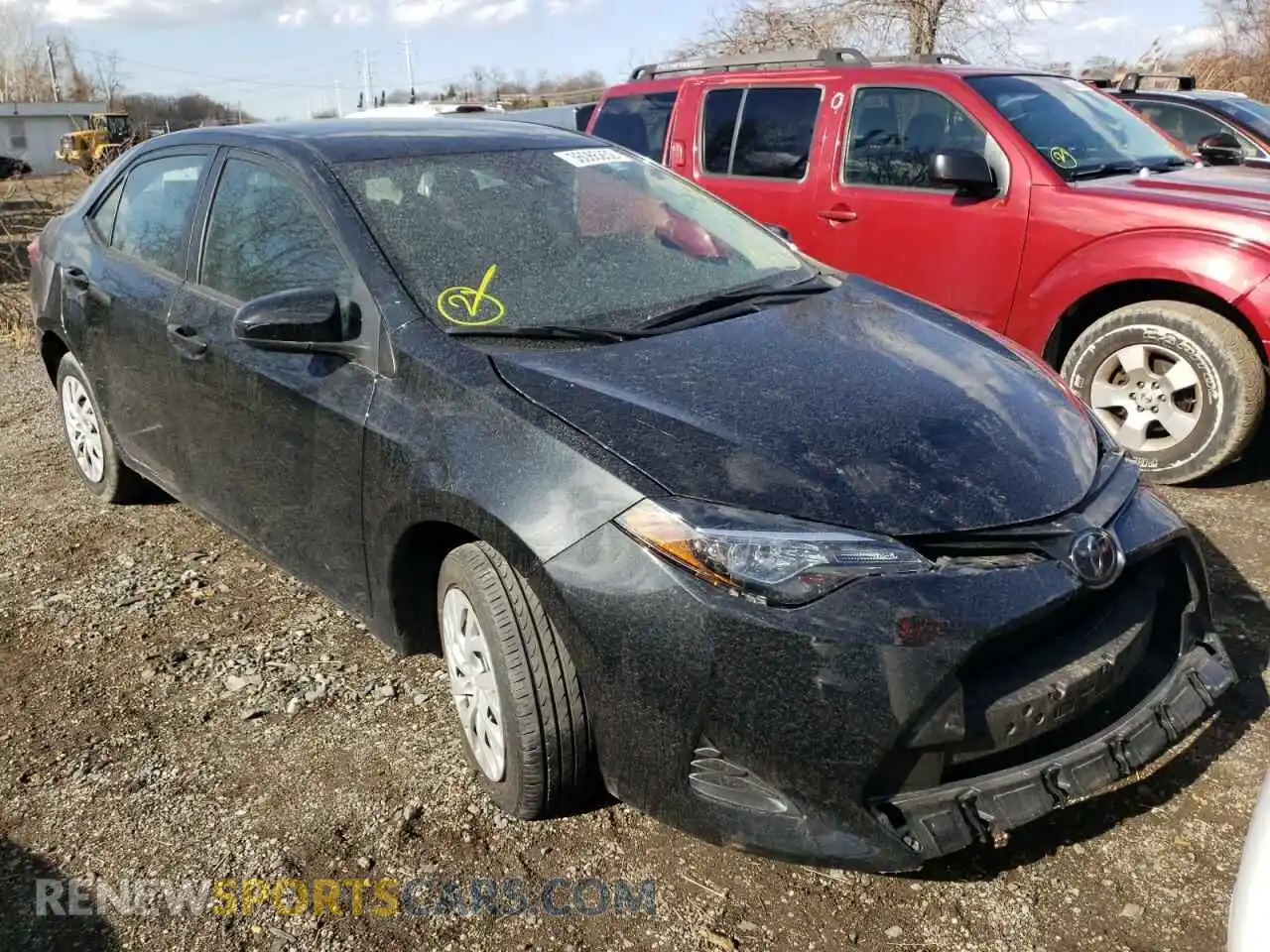 1 Photograph of a damaged car 2T1BURHE6KC237604 TOYOTA COROLLA 2019