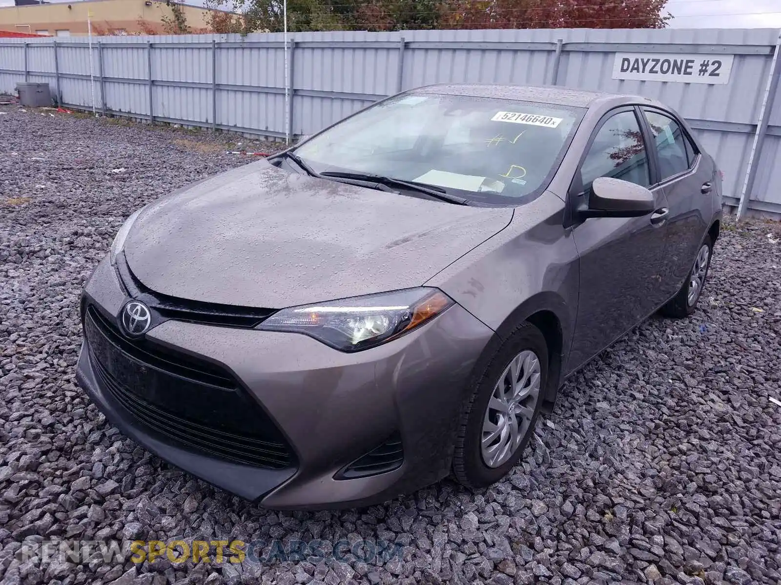 2 Photograph of a damaged car 2T1BURHE6KC238414 TOYOTA COROLLA 2019