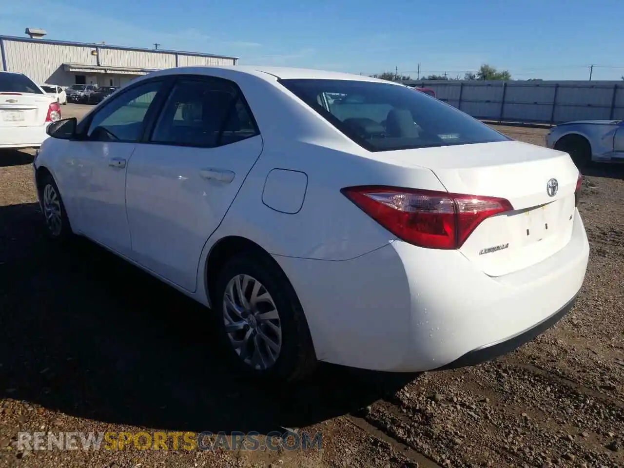 3 Photograph of a damaged car 2T1BURHE6KC240843 TOYOTA COROLLA 2019