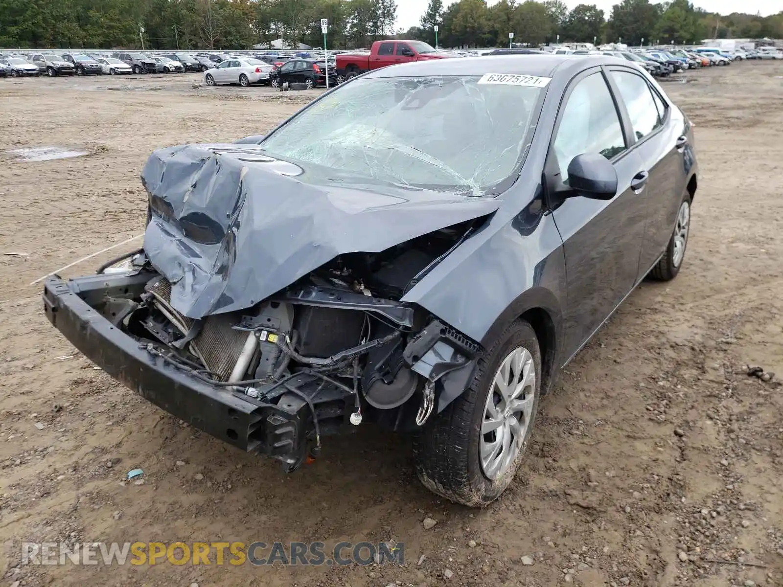 2 Photograph of a damaged car 2T1BURHE6KC242592 TOYOTA COROLLA 2019
