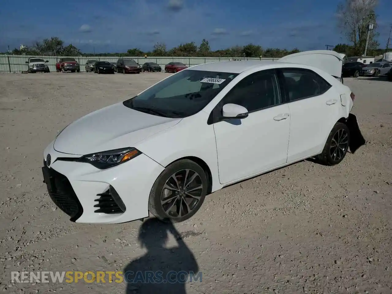1 Photograph of a damaged car 2T1BURHE7KC125720 TOYOTA COROLLA 2019