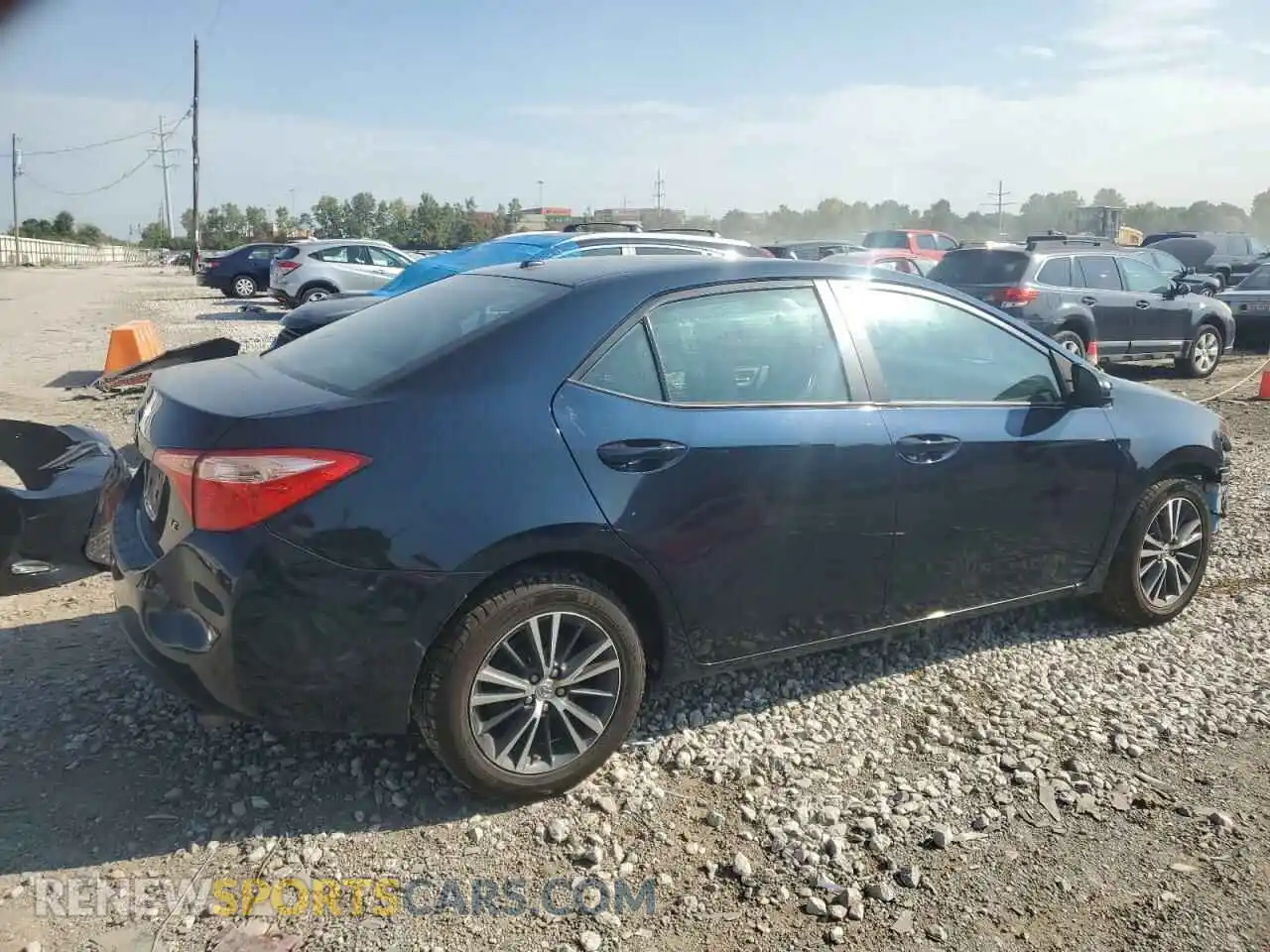 3 Photograph of a damaged car 2T1BURHE7KC135759 TOYOTA COROLLA 2019