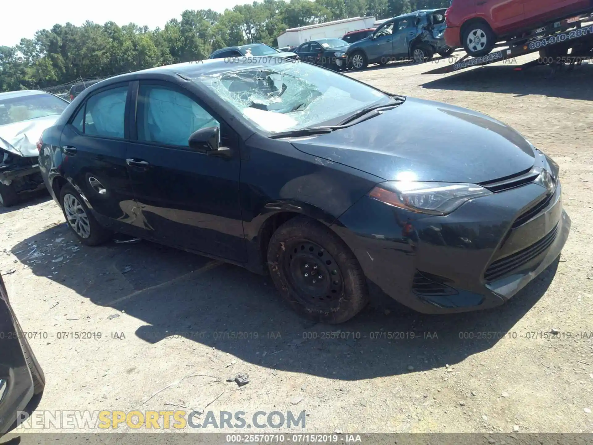 1 Photograph of a damaged car 2T1BURHE7KC139648 TOYOTA COROLLA 2019