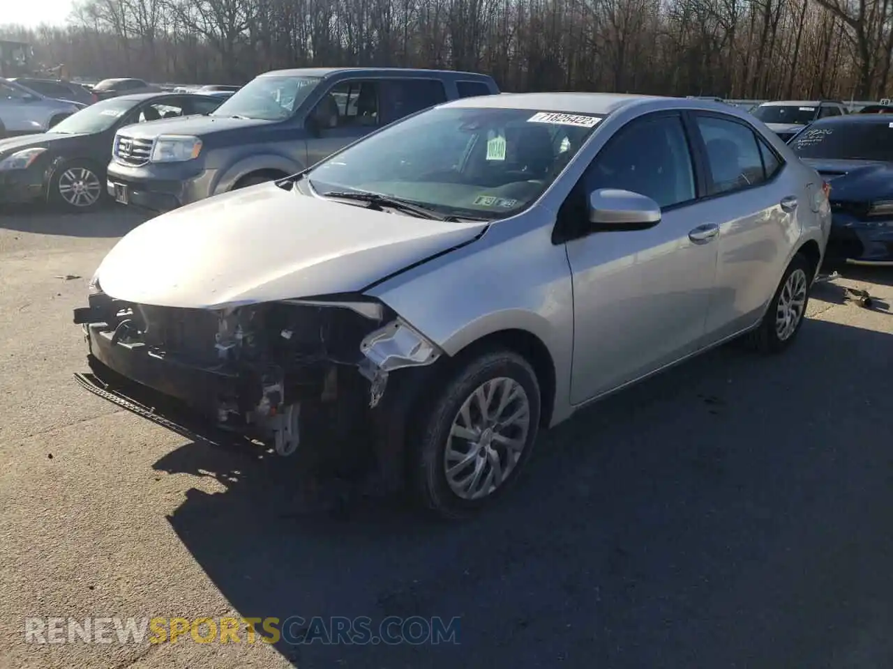 1 Photograph of a damaged car 2T1BURHE7KC142128 TOYOTA COROLLA 2019