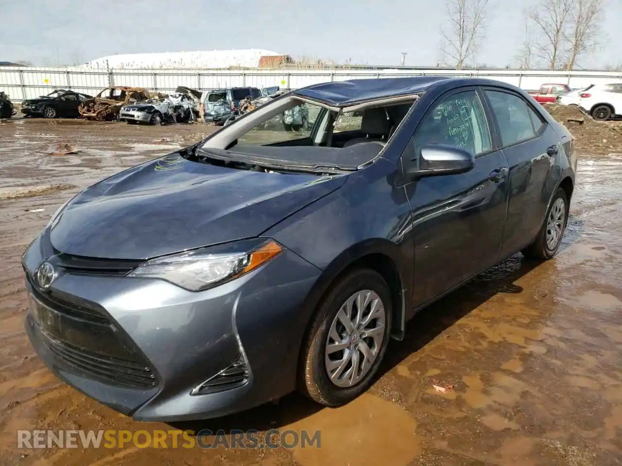 2 Photograph of a damaged car 2T1BURHE7KC142579 TOYOTA COROLLA 2019