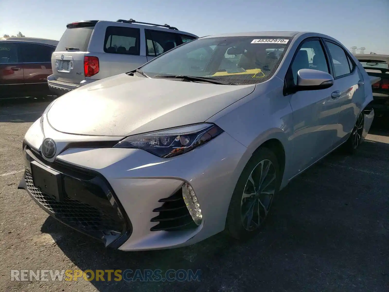 2 Photograph of a damaged car 2T1BURHE7KC142596 TOYOTA COROLLA 2019