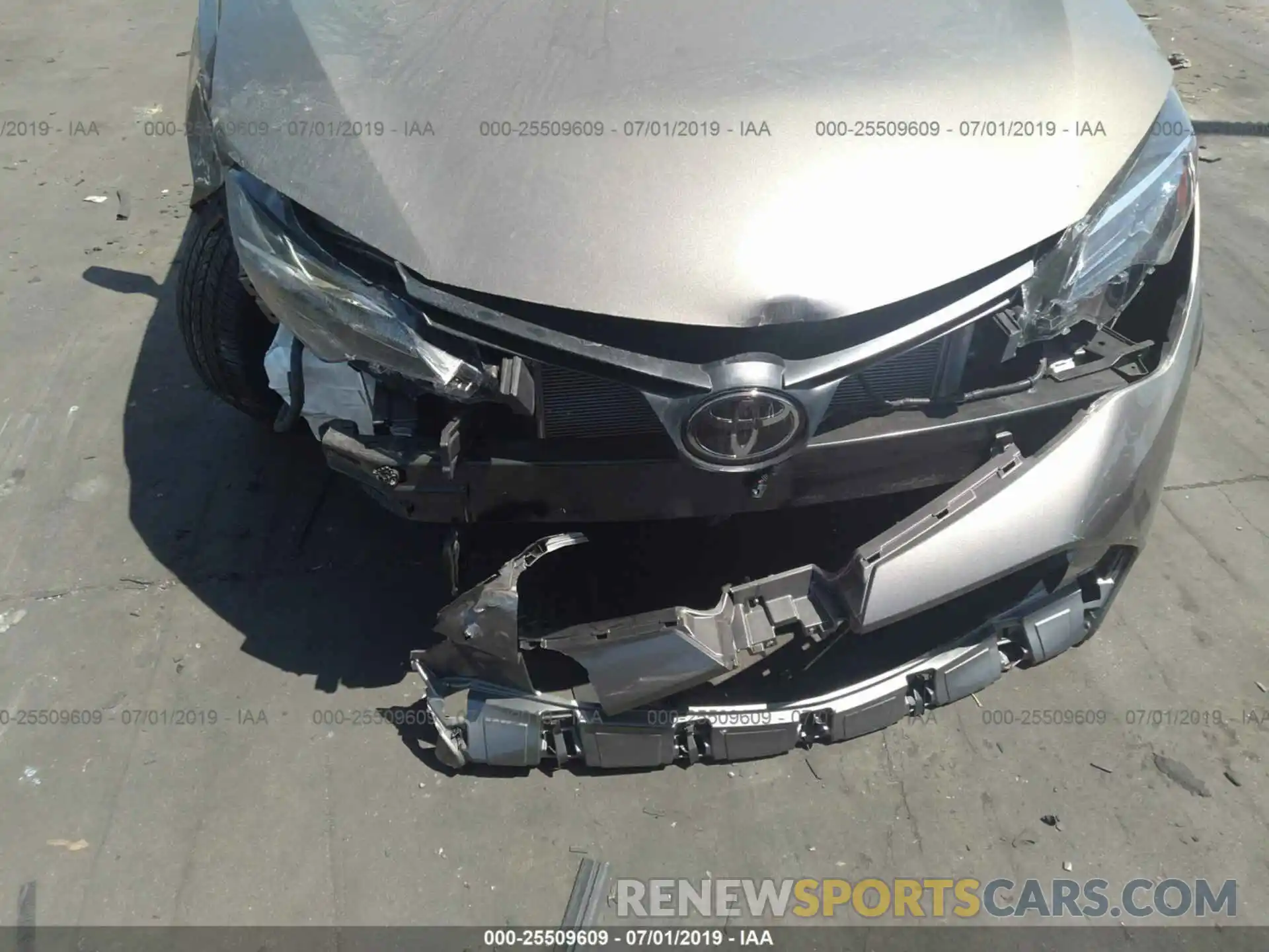 6 Photograph of a damaged car 2T1BURHE7KC144185 TOYOTA COROLLA 2019