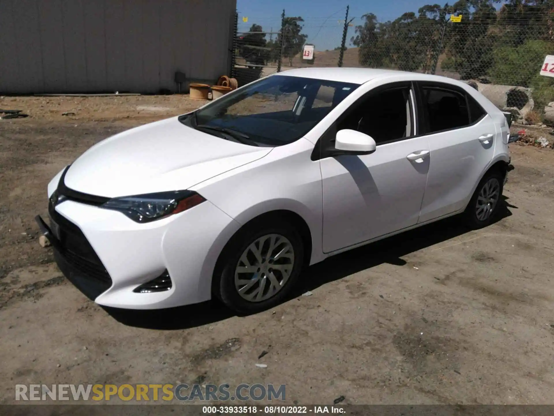 2 Photograph of a damaged car 2T1BURHE7KC146065 TOYOTA COROLLA 2019