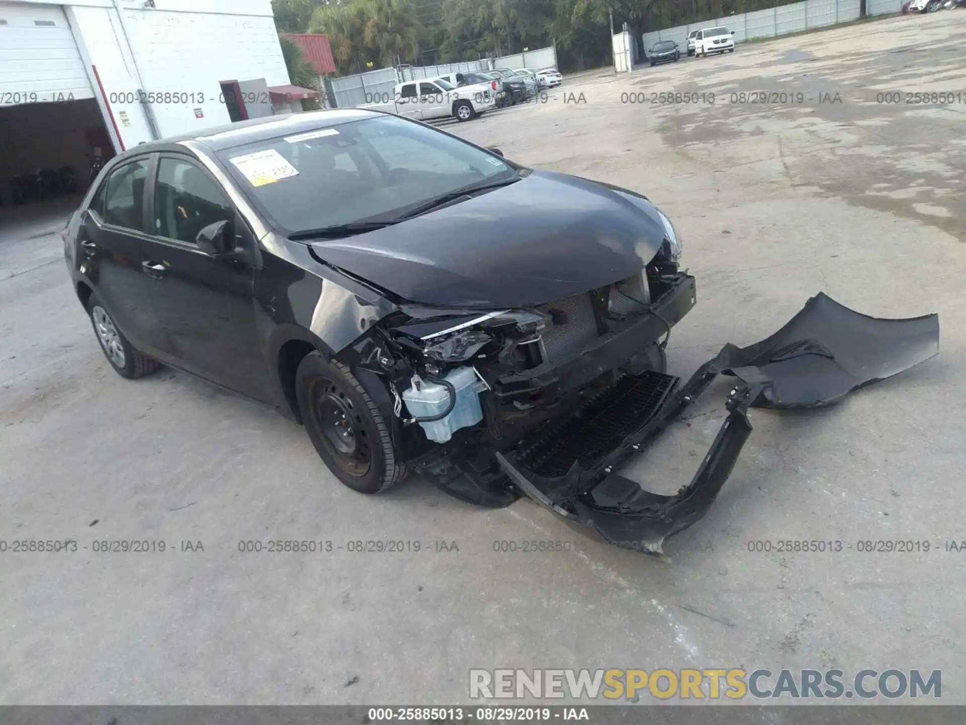 1 Photograph of a damaged car 2T1BURHE7KC148415 TOYOTA COROLLA 2019