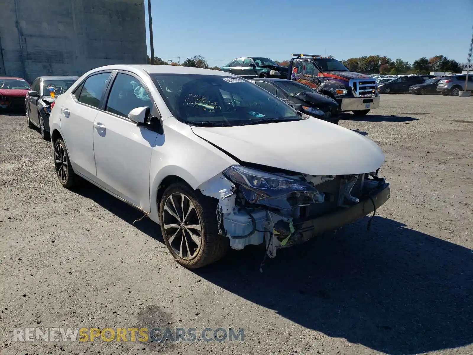 1 Photograph of a damaged car 2T1BURHE7KC149063 TOYOTA COROLLA 2019