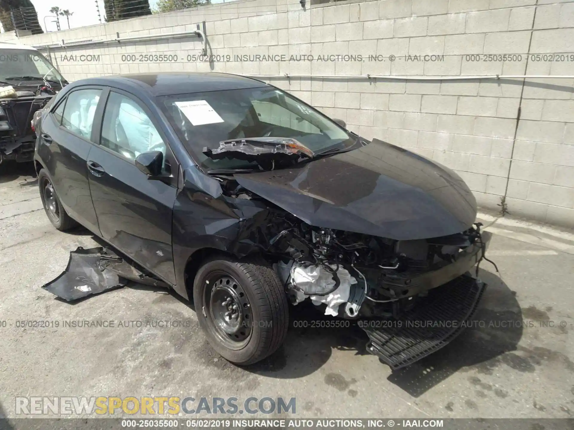 1 Photograph of a damaged car 2T1BURHE7KC155221 TOYOTA COROLLA 2019