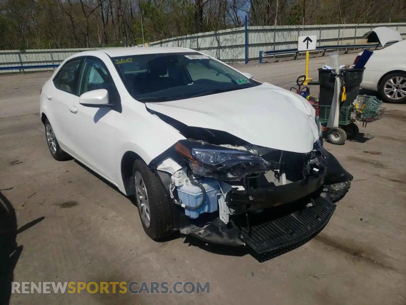 1 Photograph of a damaged car 2T1BURHE7KC160323 TOYOTA COROLLA 2019