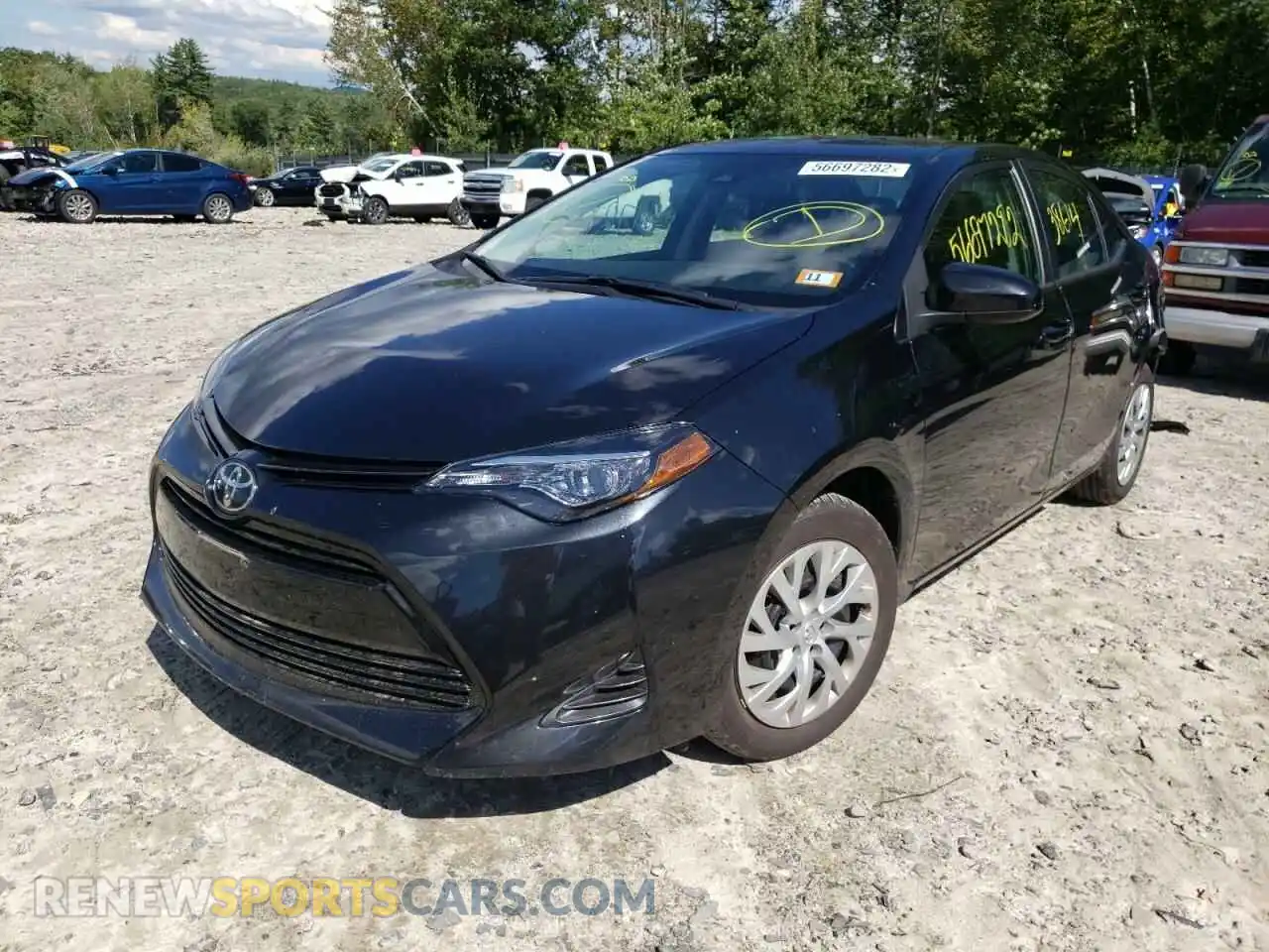 2 Фотография поврежденного автомобиля 2T1BURHE7KC162797 TOYOTA COROLLA 2019