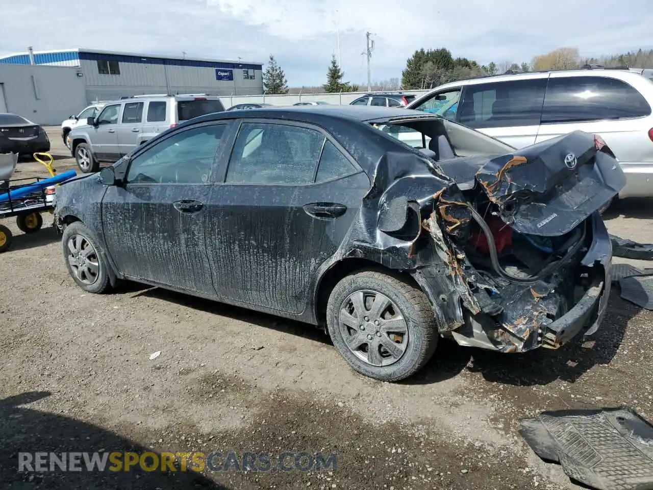2 Фотография поврежденного автомобиля 2T1BURHE7KC163433 TOYOTA COROLLA 2019