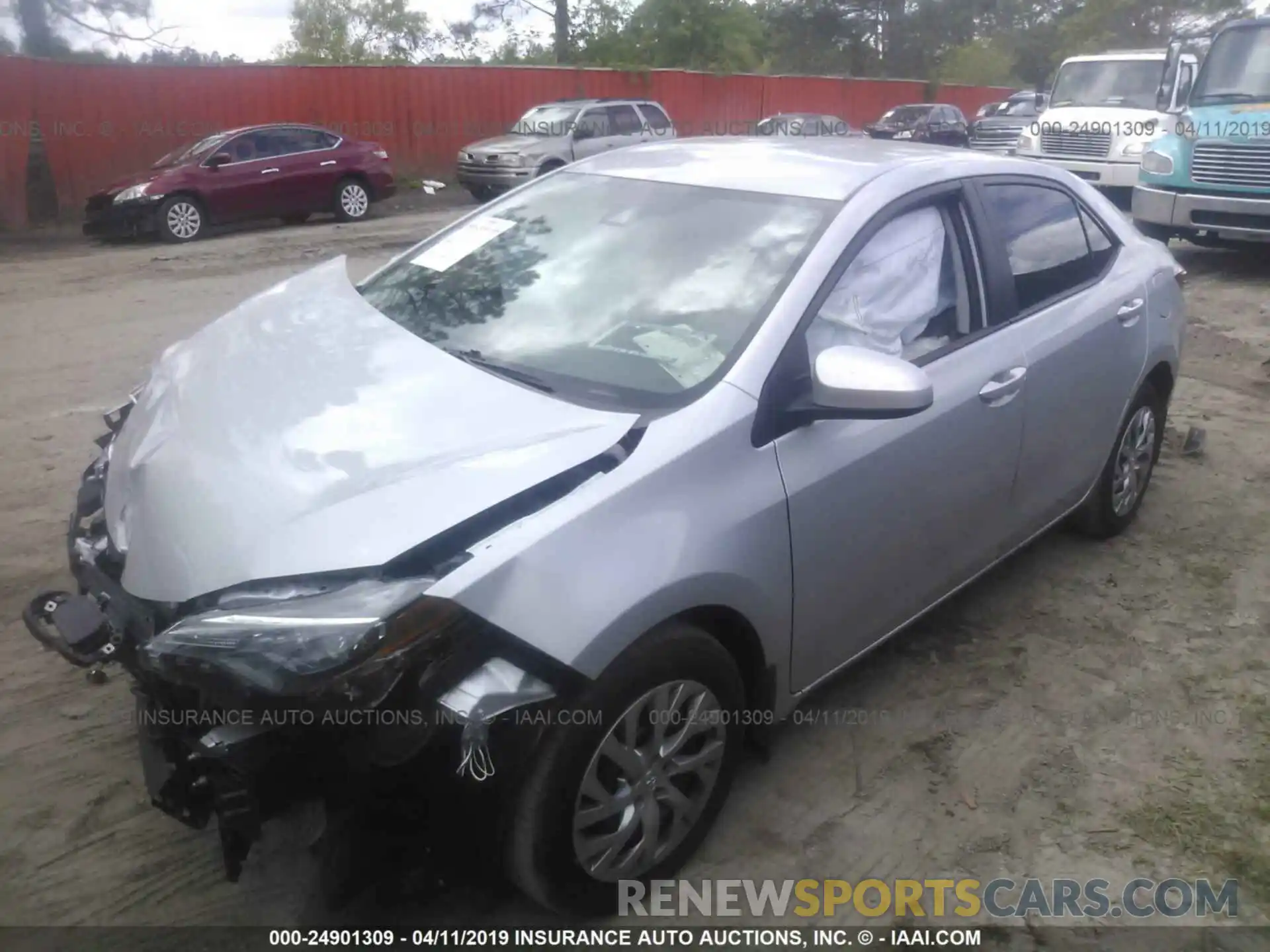 2 Photograph of a damaged car 2T1BURHE7KC163657 TOYOTA COROLLA 2019