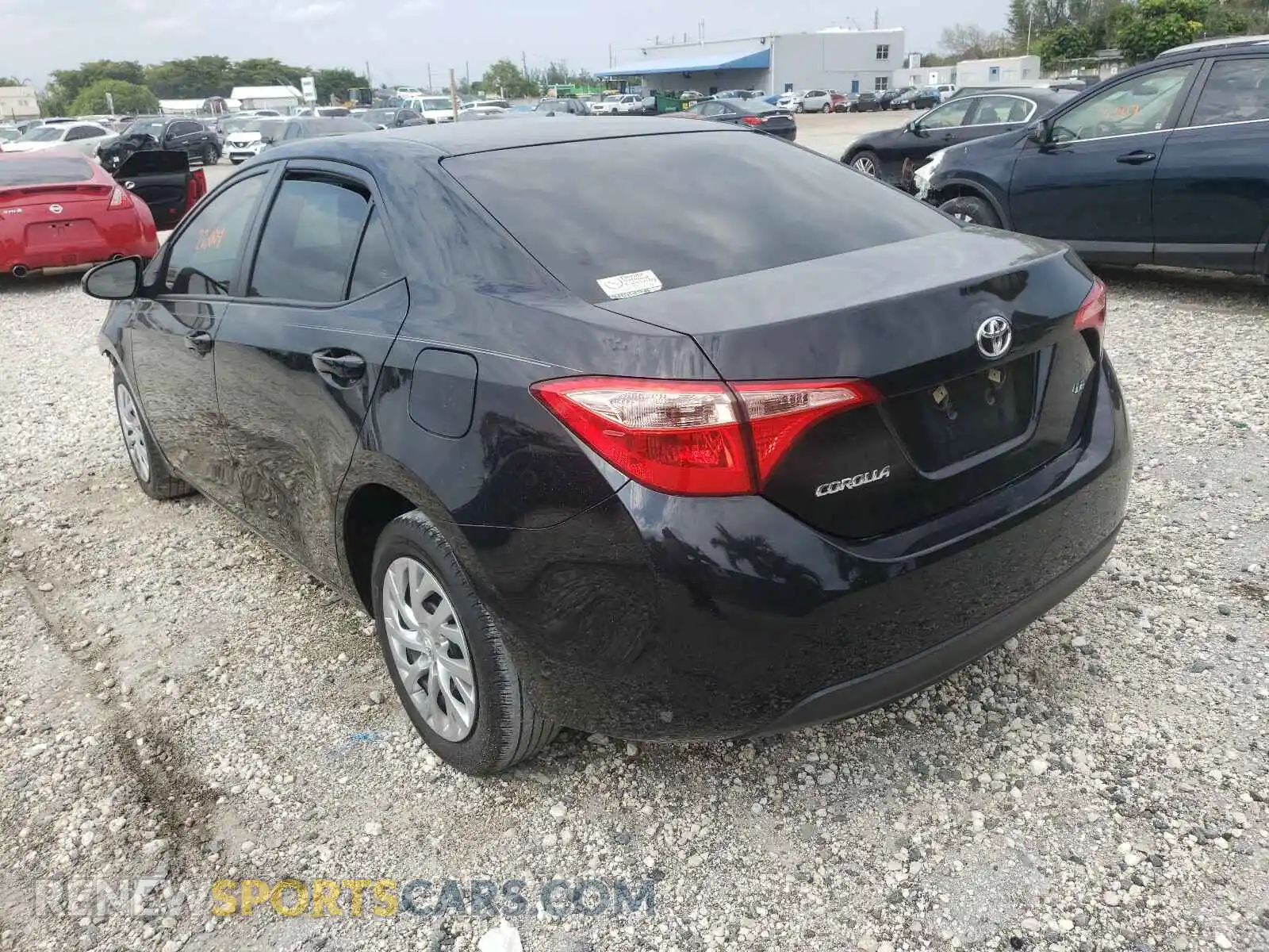 3 fotografías del automóvil dañado 2T1BURHE7KC164419 TOYOTA COROLLA 2019