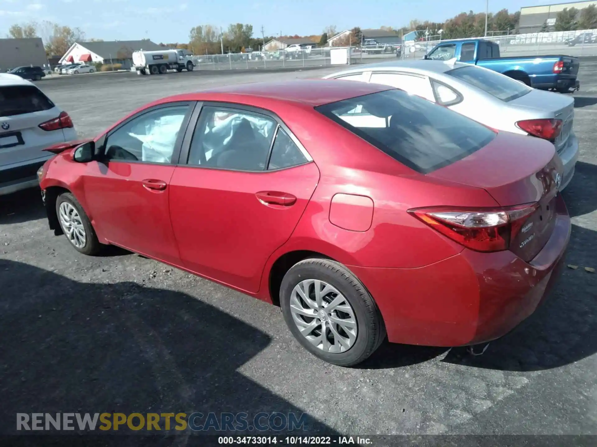 3 Photograph of a damaged car 2T1BURHE7KC165568 TOYOTA COROLLA 2019