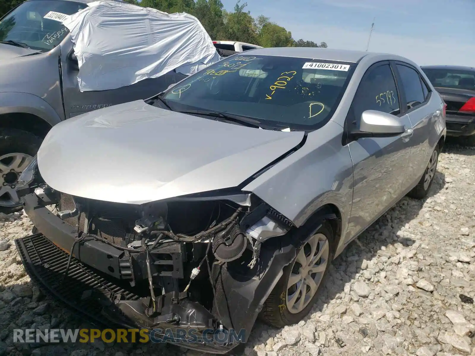 2 Photograph of a damaged car 2T1BURHE7KC169023 TOYOTA COROLLA 2019