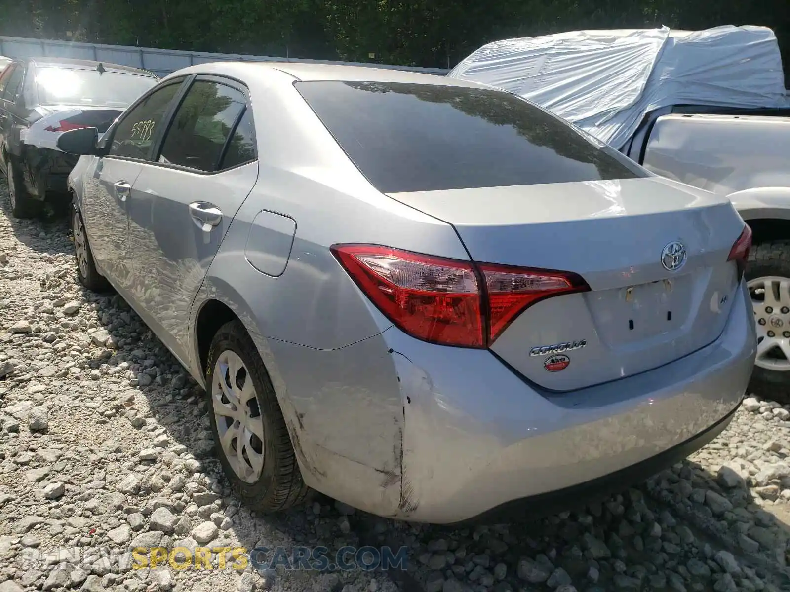3 Photograph of a damaged car 2T1BURHE7KC169023 TOYOTA COROLLA 2019