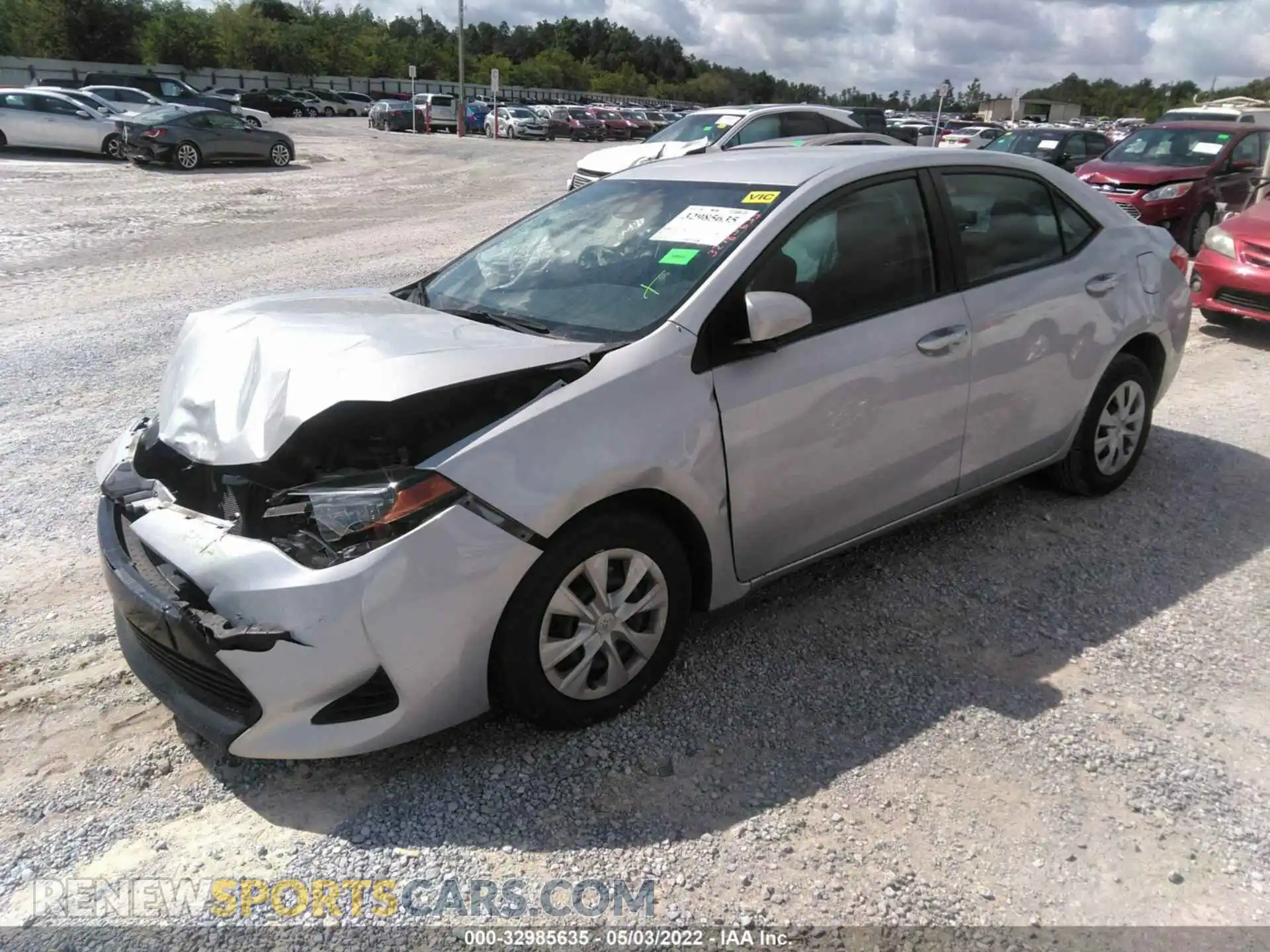 2 Photograph of a damaged car 2T1BURHE7KC171368 TOYOTA COROLLA 2019