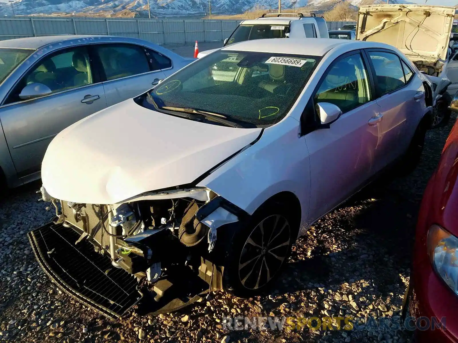 2 Photograph of a damaged car 2T1BURHE7KC171547 TOYOTA COROLLA 2019