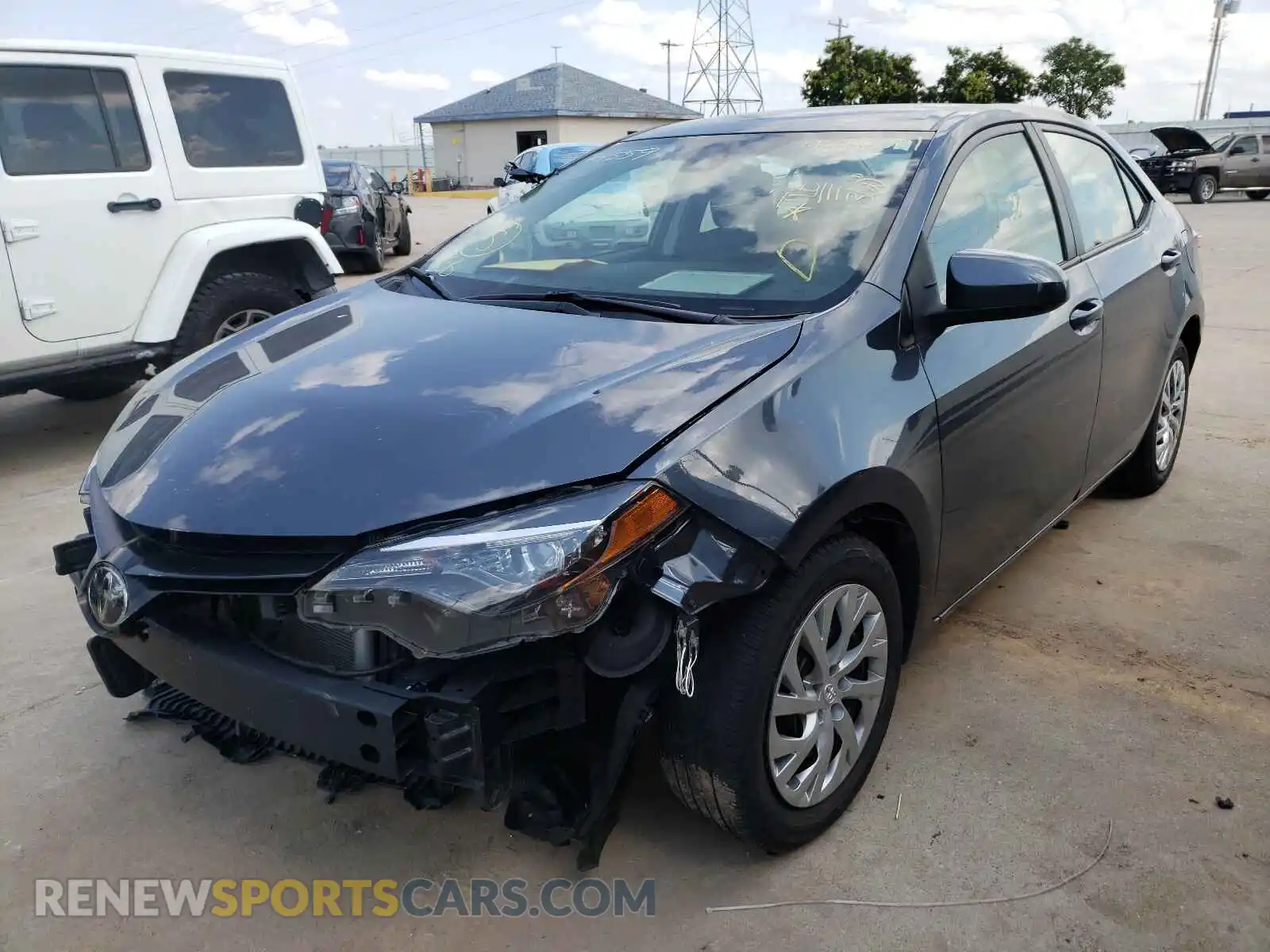 2 Photograph of a damaged car 2T1BURHE7KC174559 TOYOTA COROLLA 2019