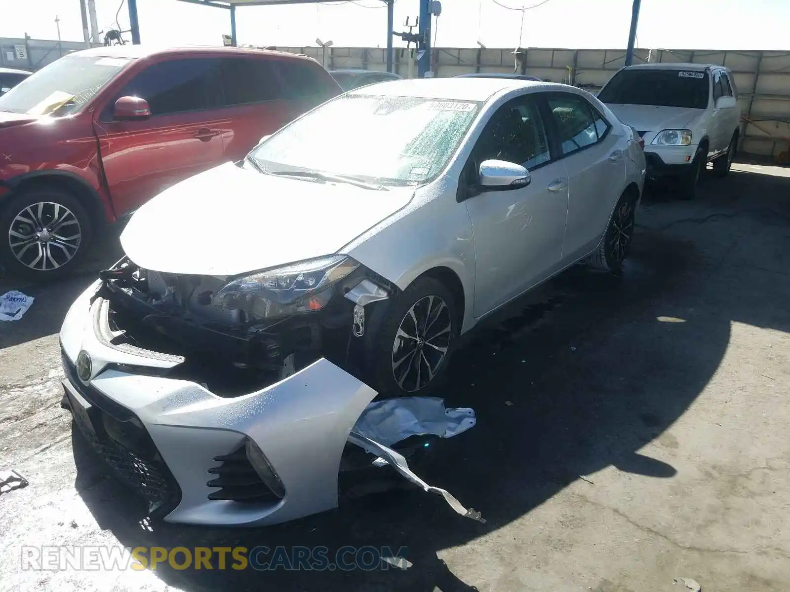 2 Photograph of a damaged car 2T1BURHE7KC176604 TOYOTA COROLLA 2019