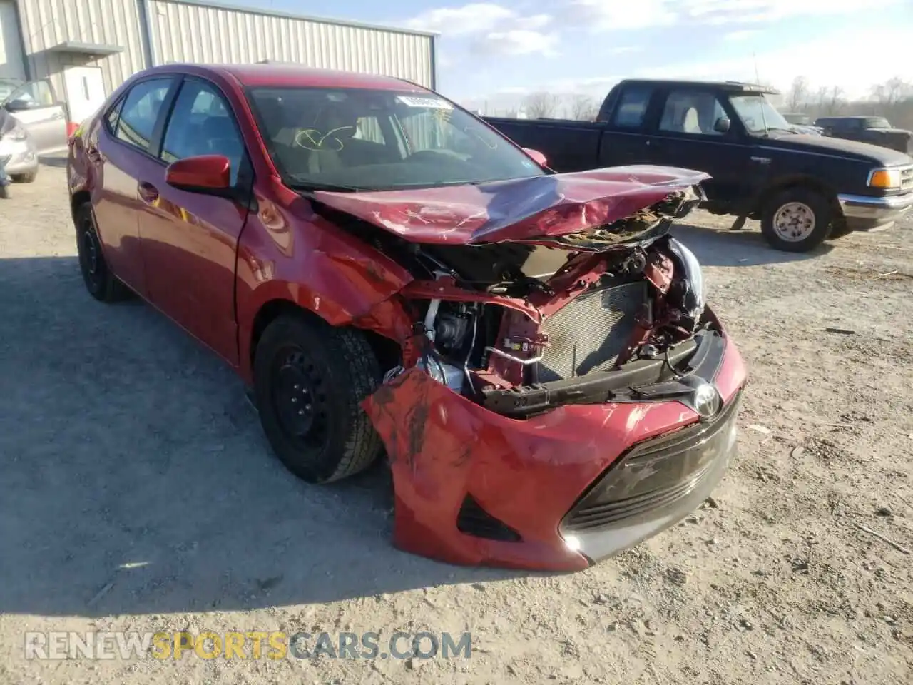 1 Photograph of a damaged car 2T1BURHE7KC180975 TOYOTA COROLLA 2019