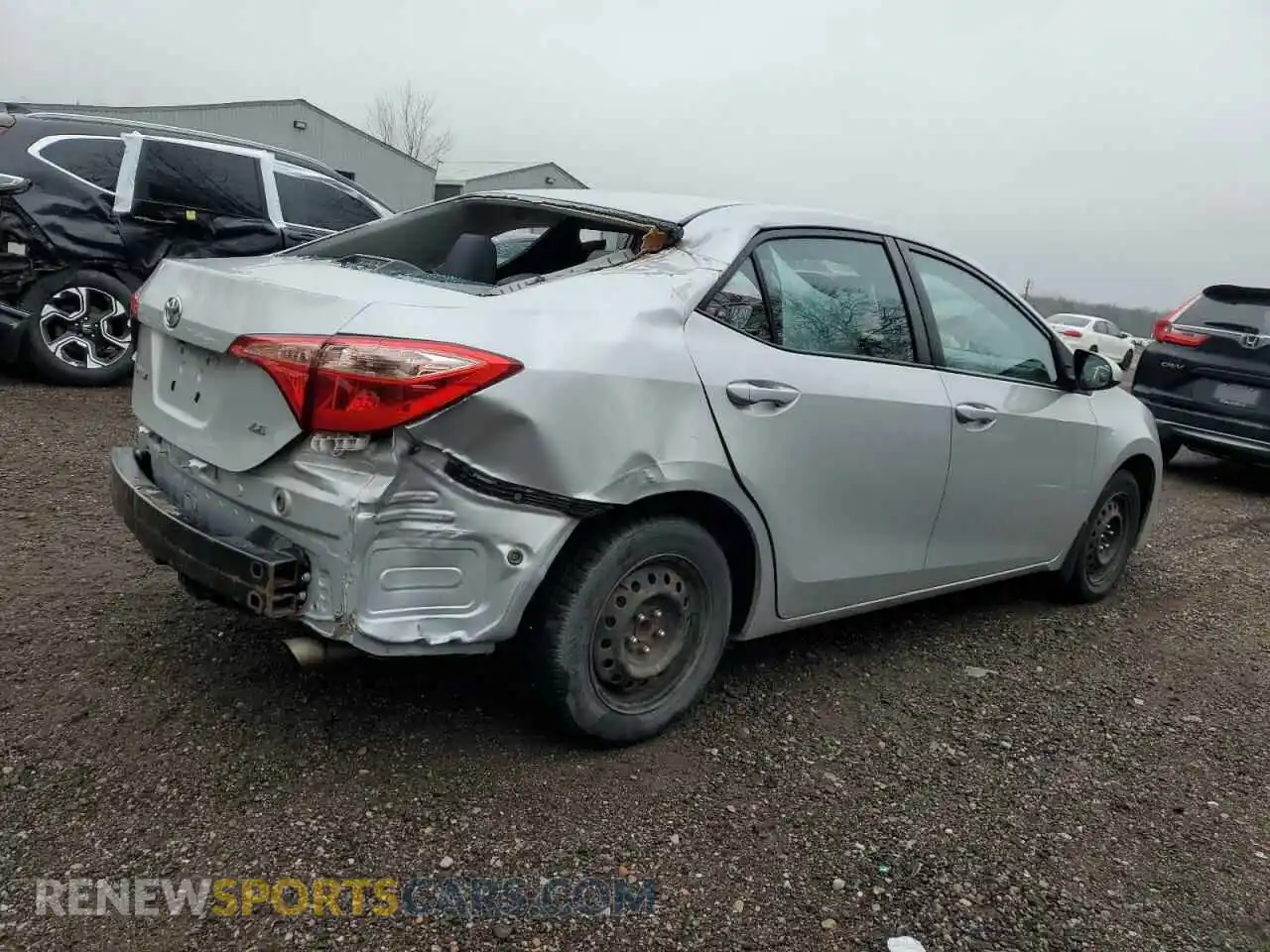 3 Photograph of a damaged car 2T1BURHE7KC185044 TOYOTA COROLLA 2019