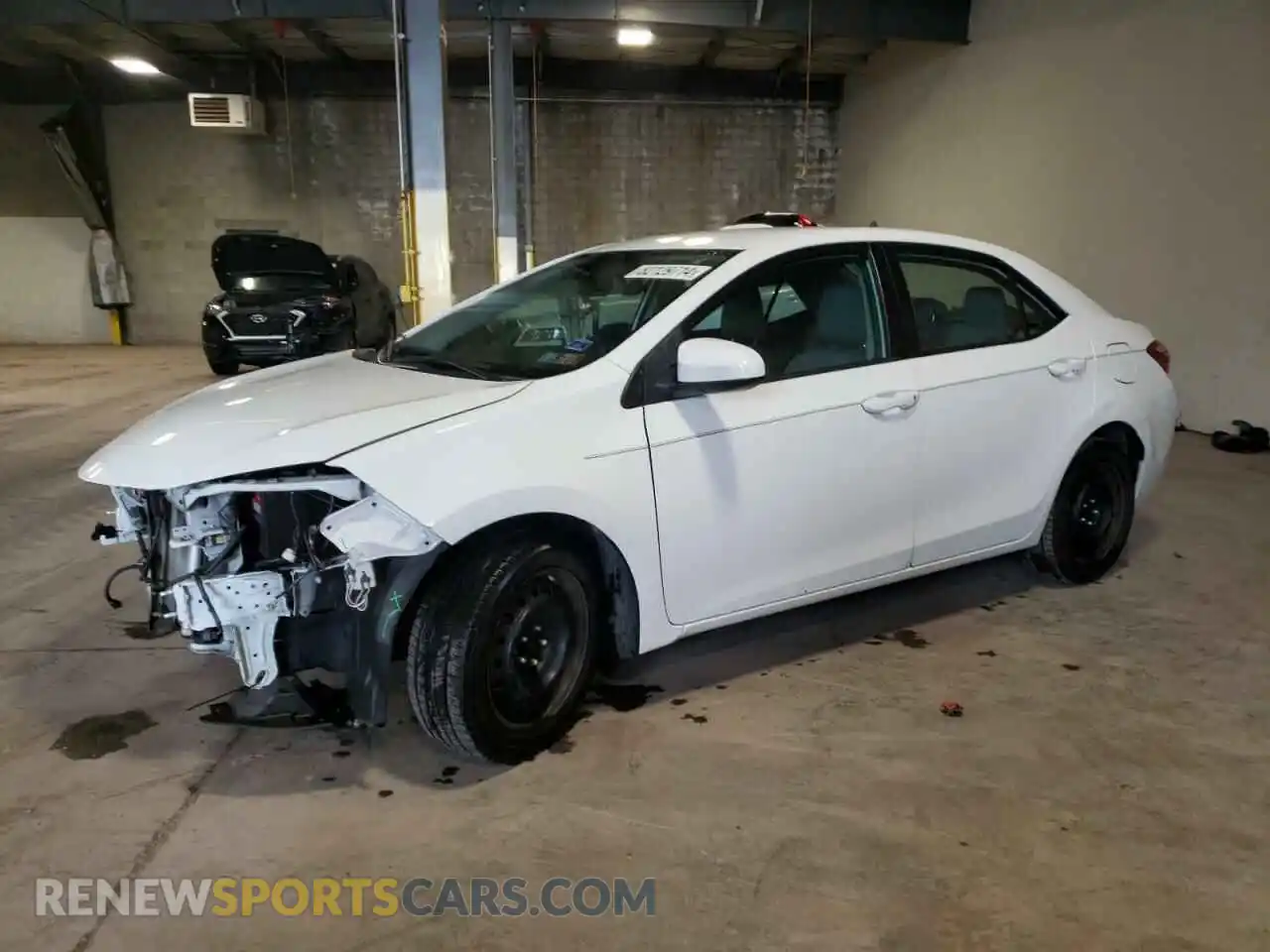 1 Photograph of a damaged car 2T1BURHE7KC187828 TOYOTA COROLLA 2019