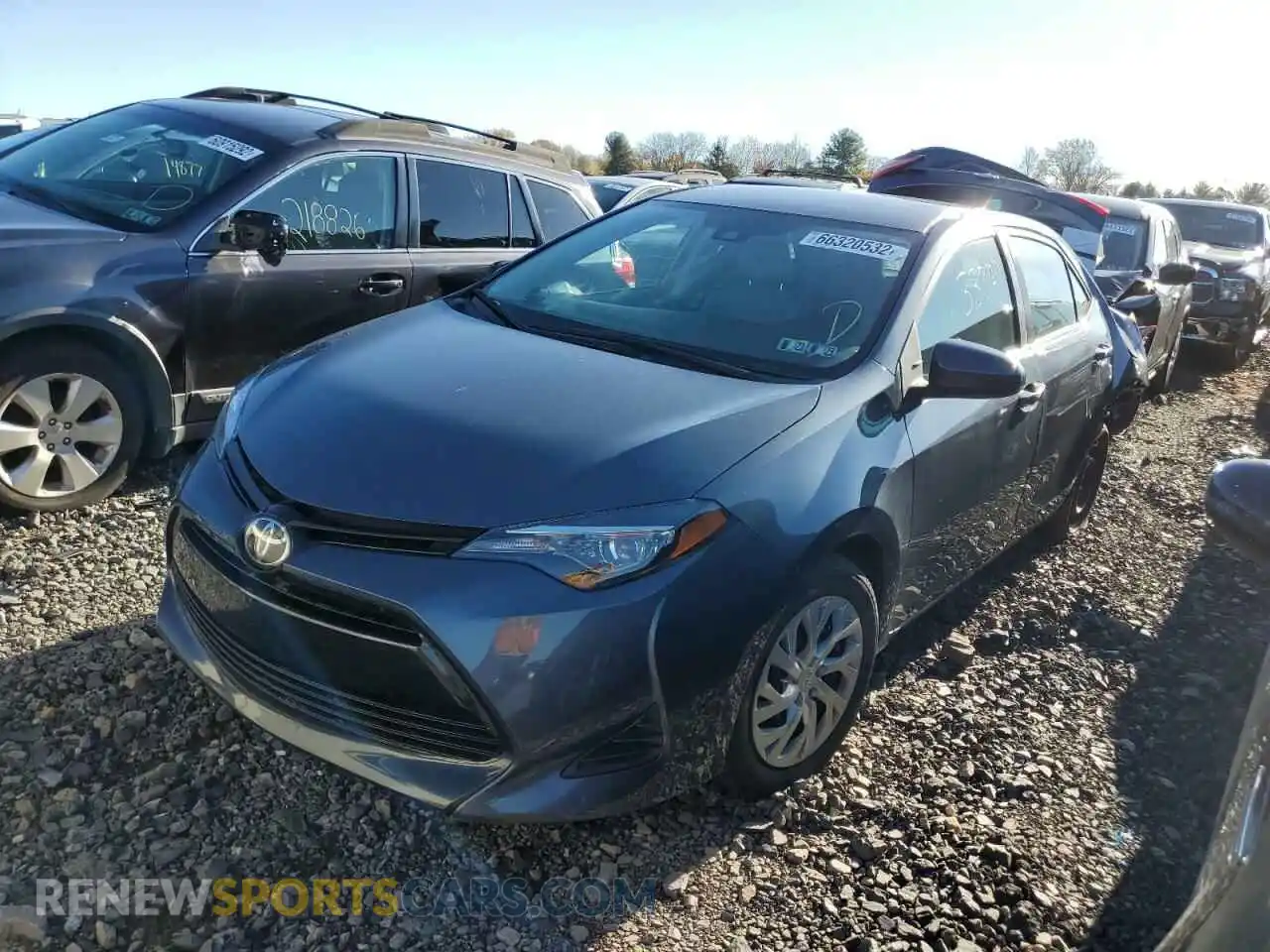 2 Фотография поврежденного автомобиля 2T1BURHE7KC188588 TOYOTA COROLLA 2019