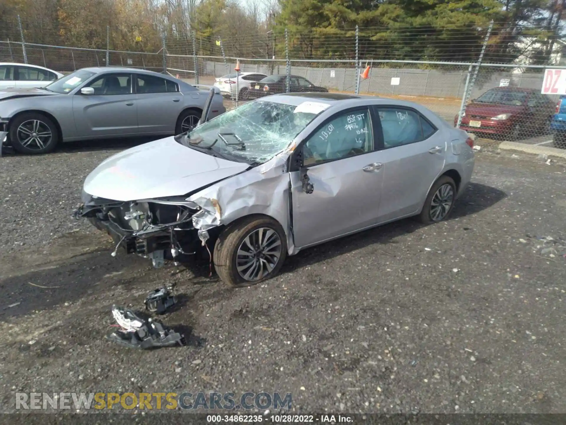 2 Photograph of a damaged car 2T1BURHE7KC195878 TOYOTA COROLLA 2019