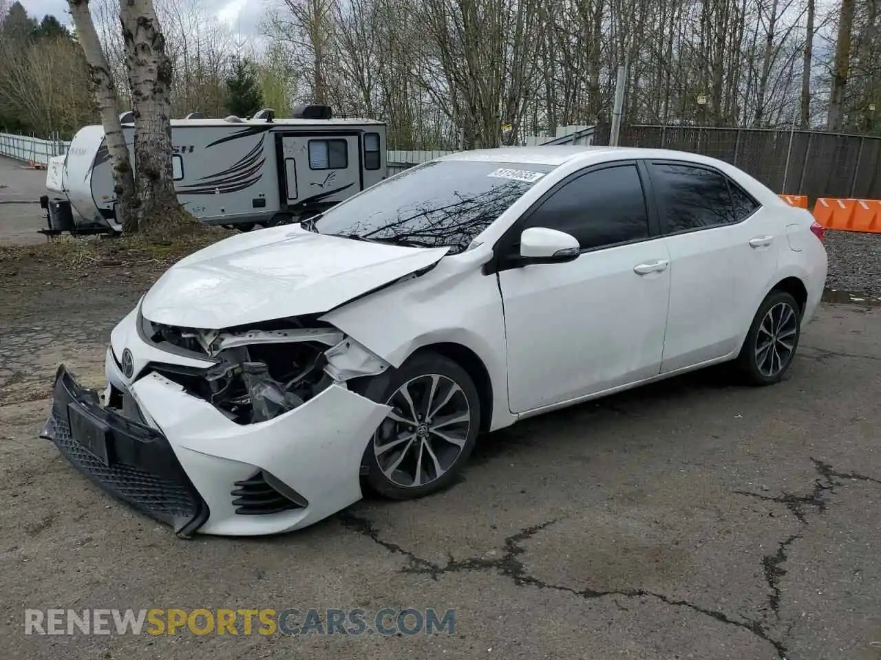 1 Photograph of a damaged car 2T1BURHE7KC200870 TOYOTA COROLLA 2019