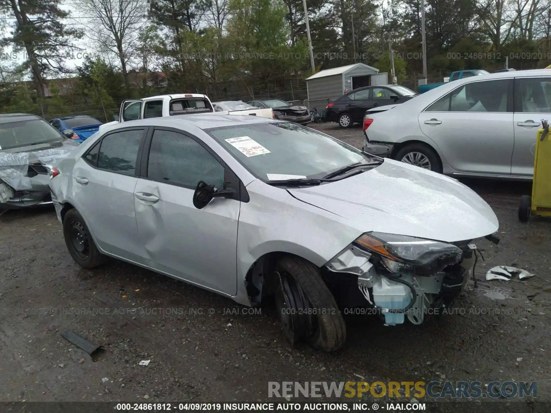 1 Photograph of a damaged car 2T1BURHE7KC202764 TOYOTA COROLLA 2019