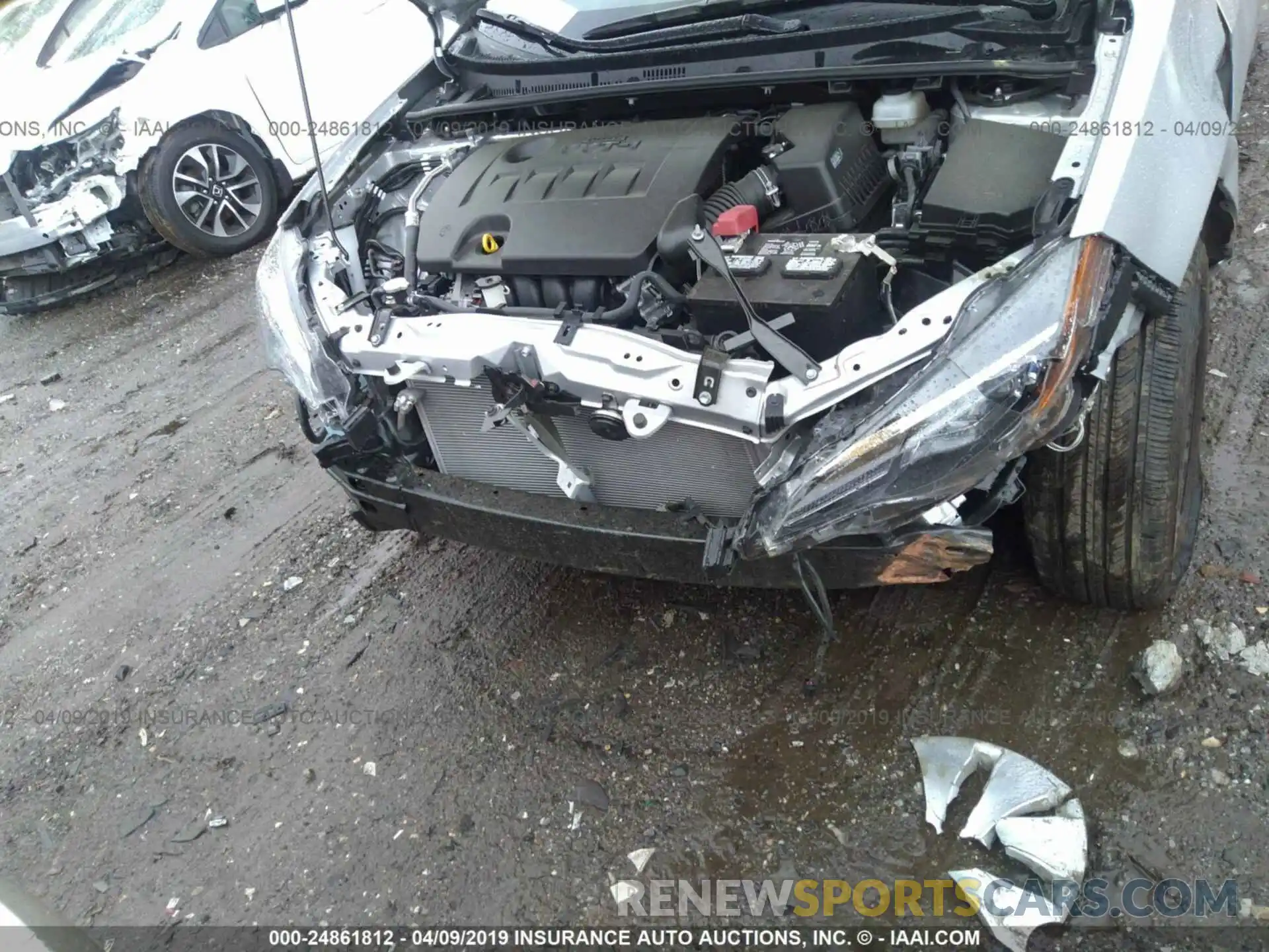 6 Photograph of a damaged car 2T1BURHE7KC202764 TOYOTA COROLLA 2019