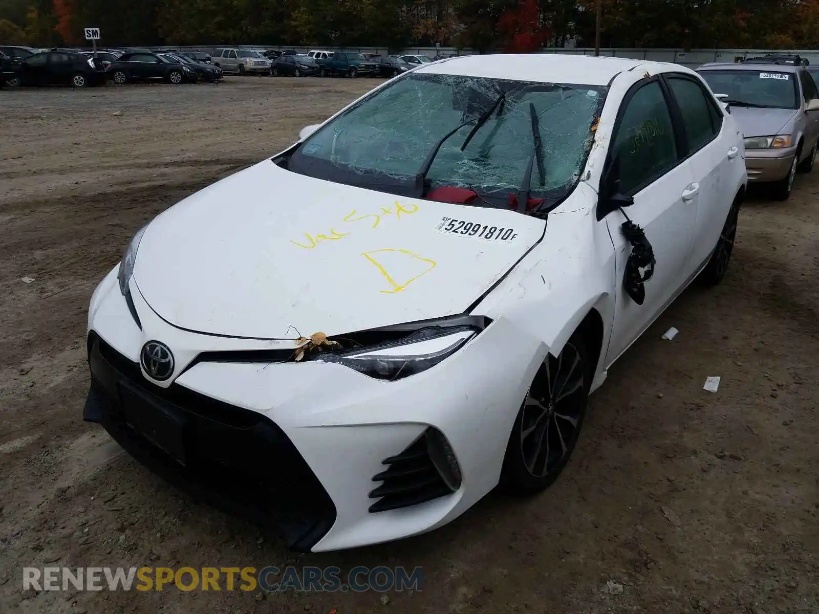 2 Photograph of a damaged car 2T1BURHE7KC203123 TOYOTA COROLLA 2019