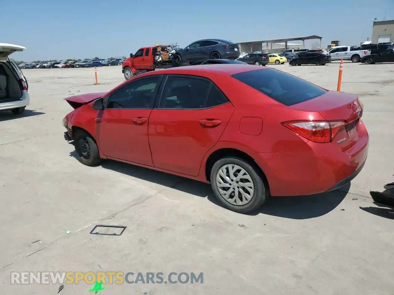 2 Photograph of a damaged car 2T1BURHE7KC203381 TOYOTA COROLLA 2019