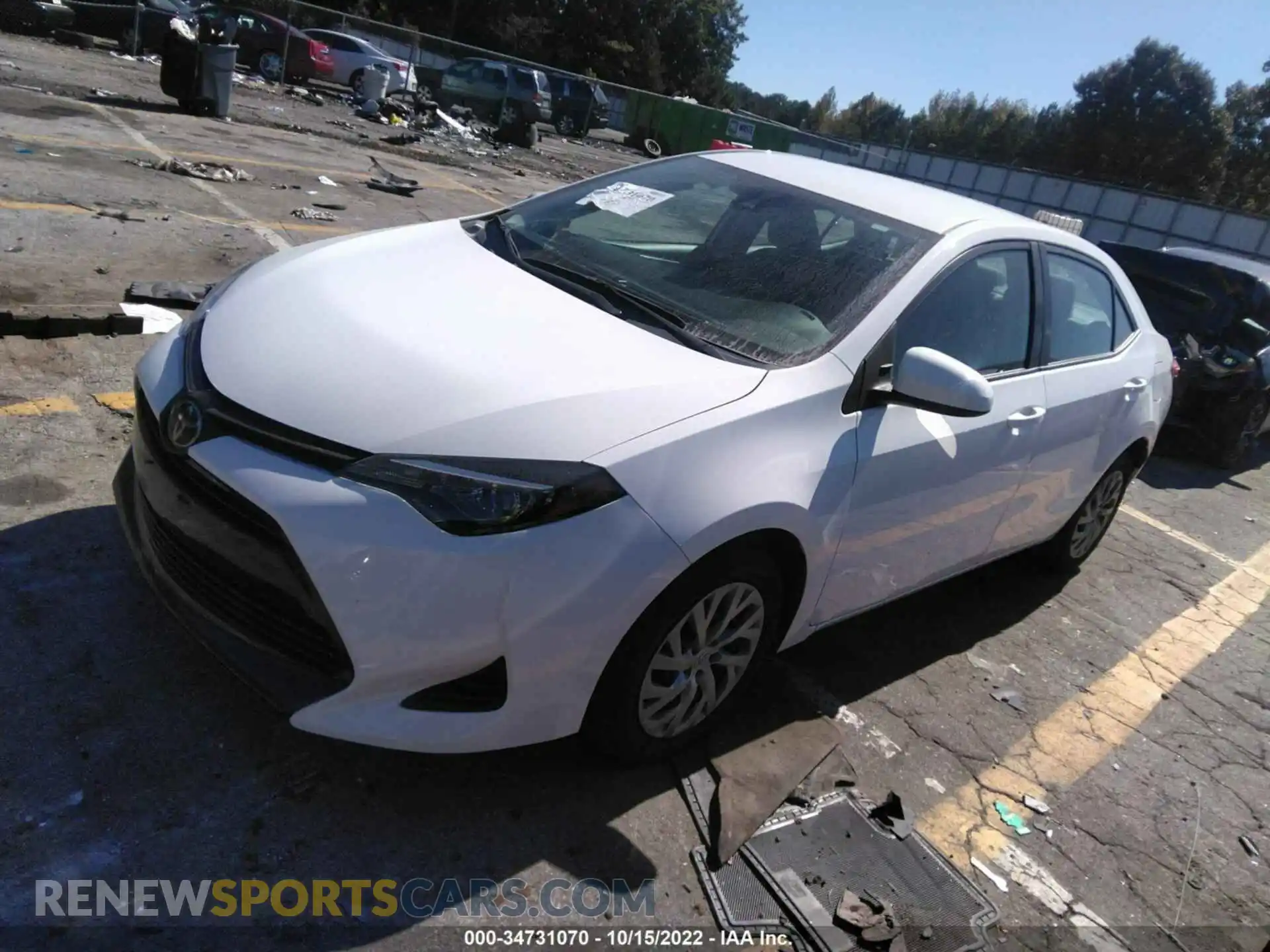 2 Photograph of a damaged car 2T1BURHE7KC204255 TOYOTA COROLLA 2019
