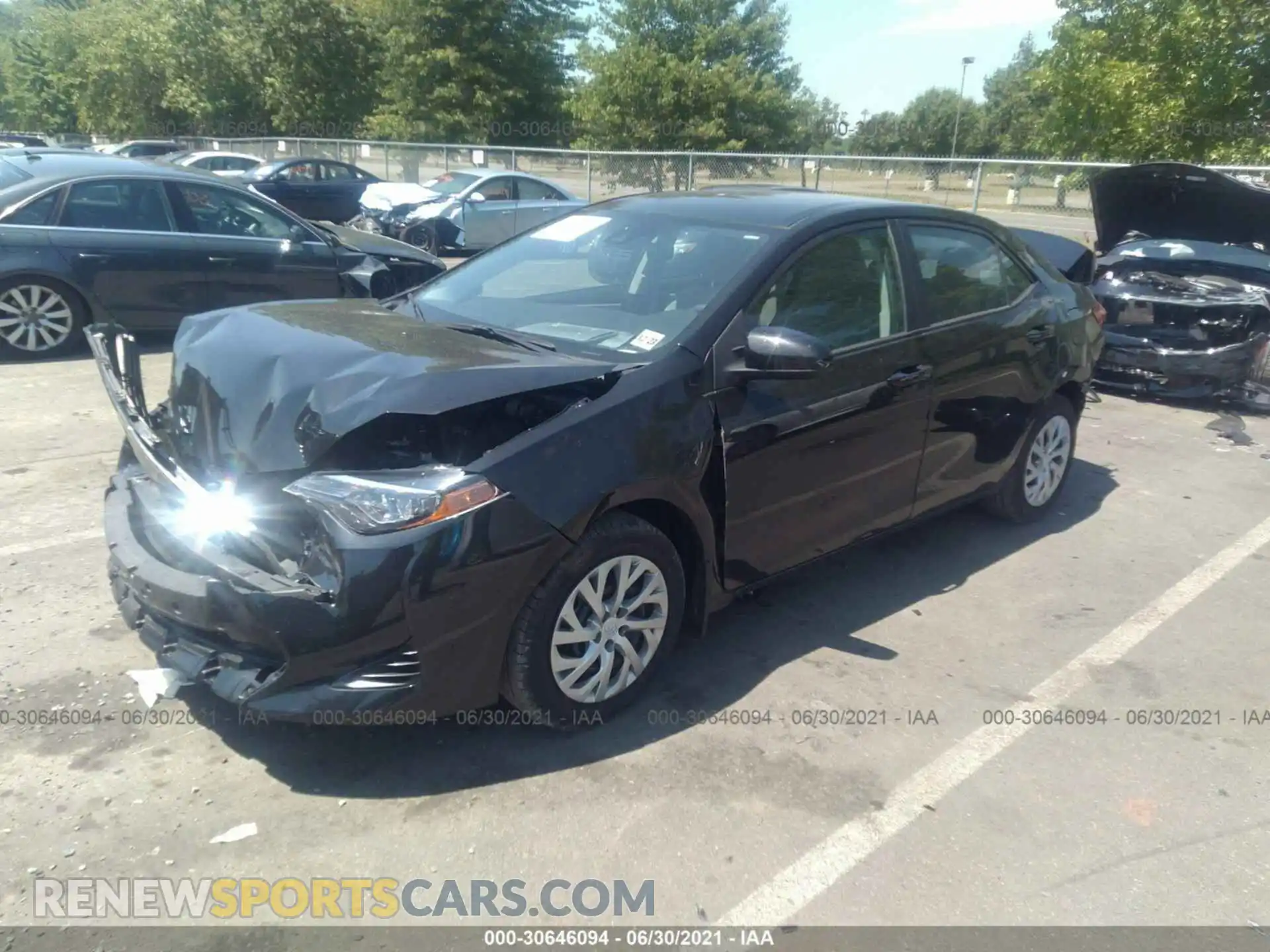 2 Photograph of a damaged car 2T1BURHE7KC204787 TOYOTA COROLLA 2019