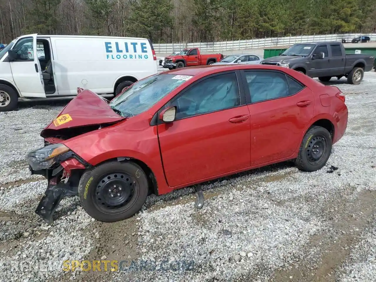 1 Photograph of a damaged car 2T1BURHE7KC205566 TOYOTA COROLLA 2019