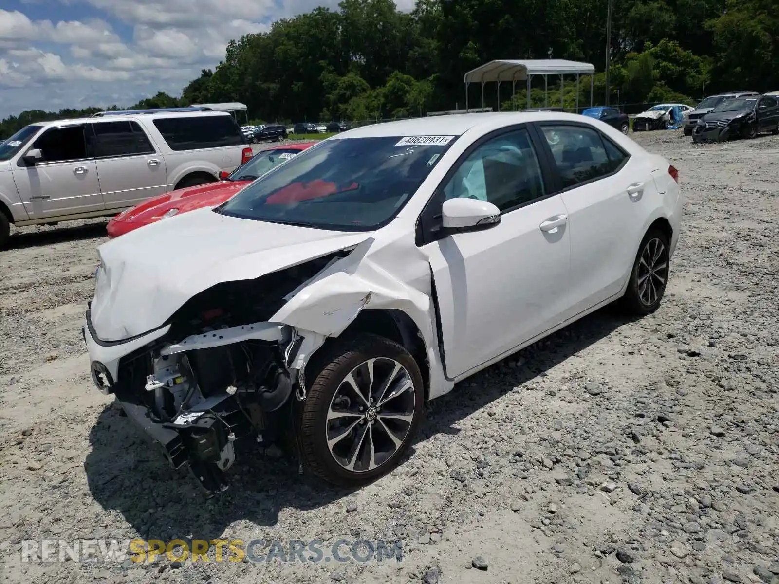 2 Photograph of a damaged car 2T1BURHE7KC205924 TOYOTA COROLLA 2019
