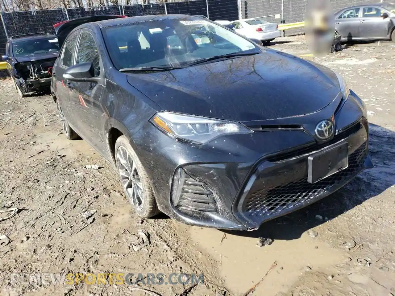 1 Photograph of a damaged car 2T1BURHE7KC206765 TOYOTA COROLLA 2019