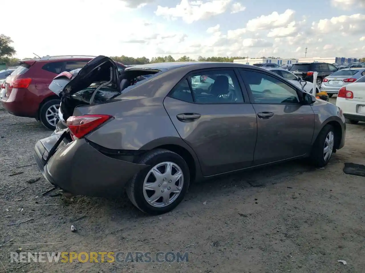3 Photograph of a damaged car 2T1BURHE7KC208550 TOYOTA COROLLA 2019