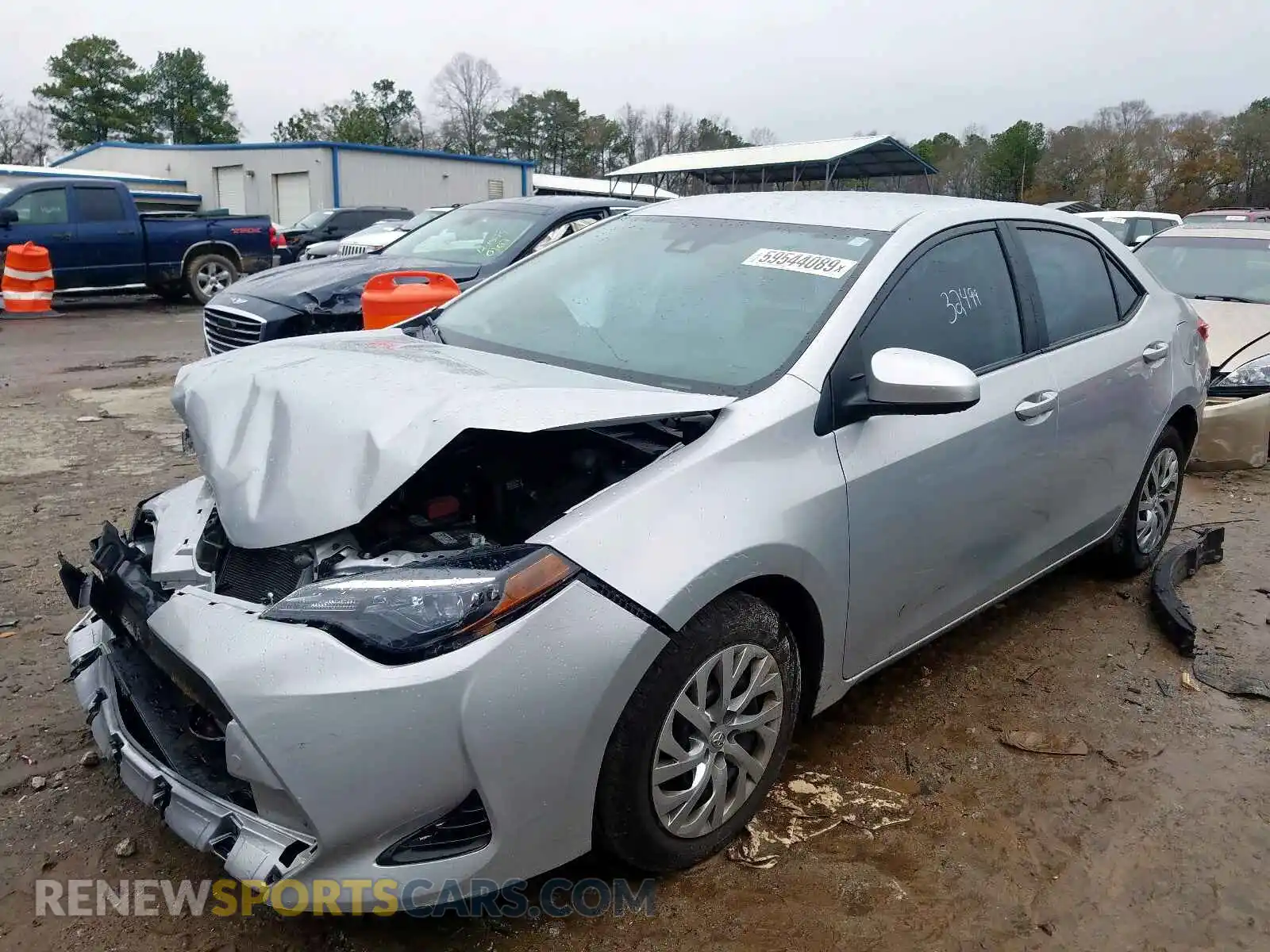 2 Photograph of a damaged car 2T1BURHE7KC208693 TOYOTA COROLLA 2019