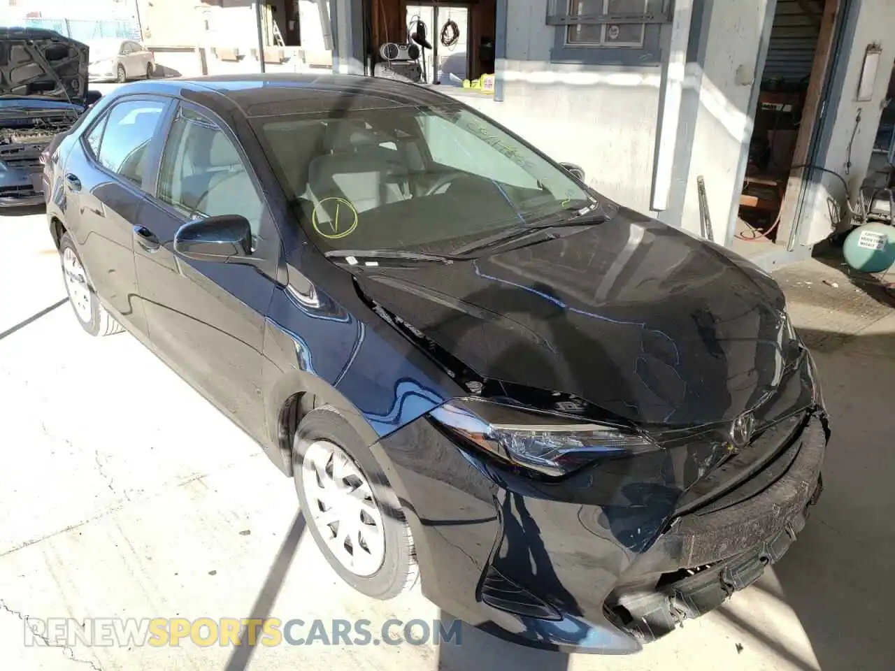 1 Photograph of a damaged car 2T1BURHE7KC209133 TOYOTA COROLLA 2019