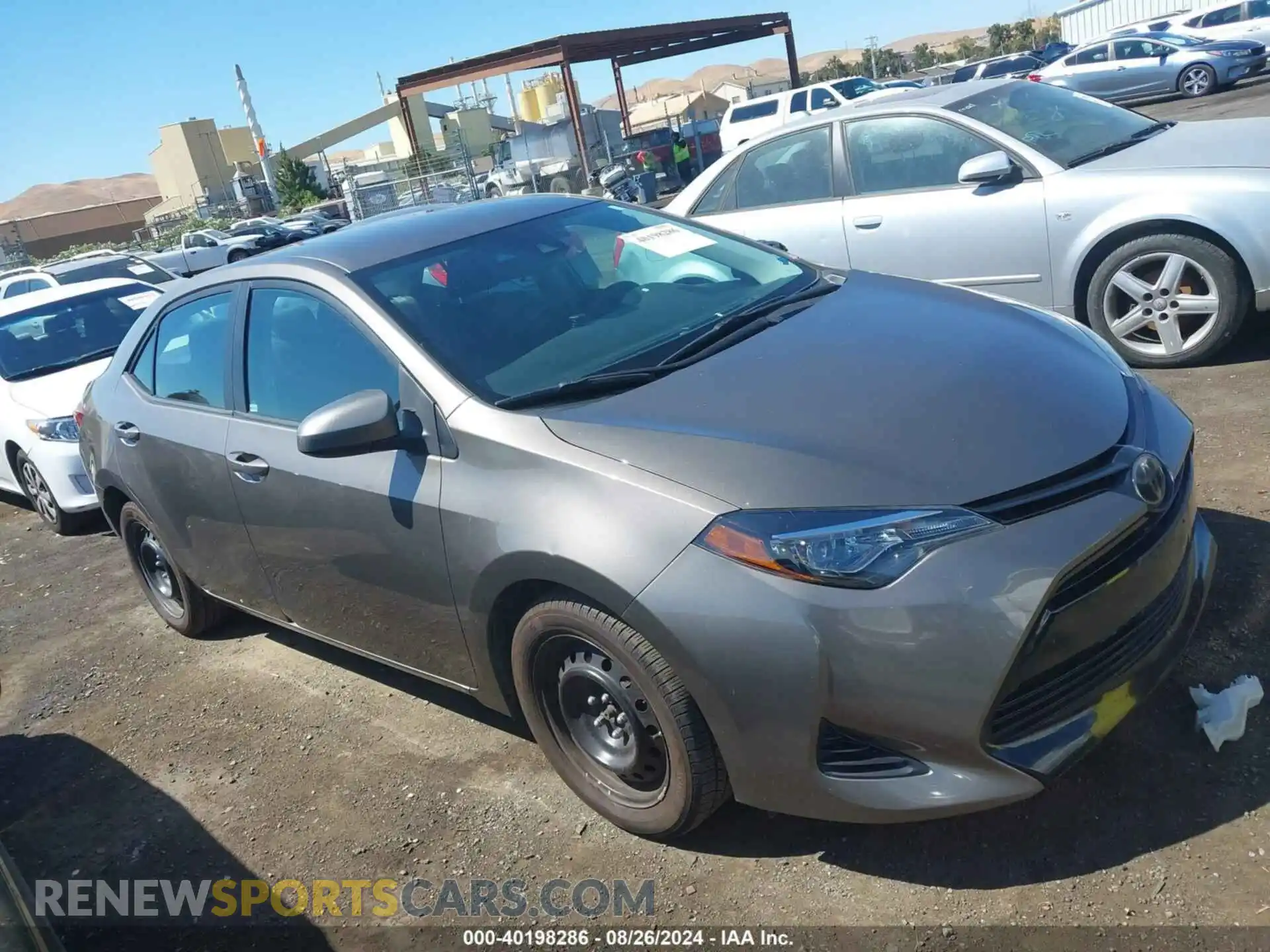 1 Photograph of a damaged car 2T1BURHE7KC211061 TOYOTA COROLLA 2019