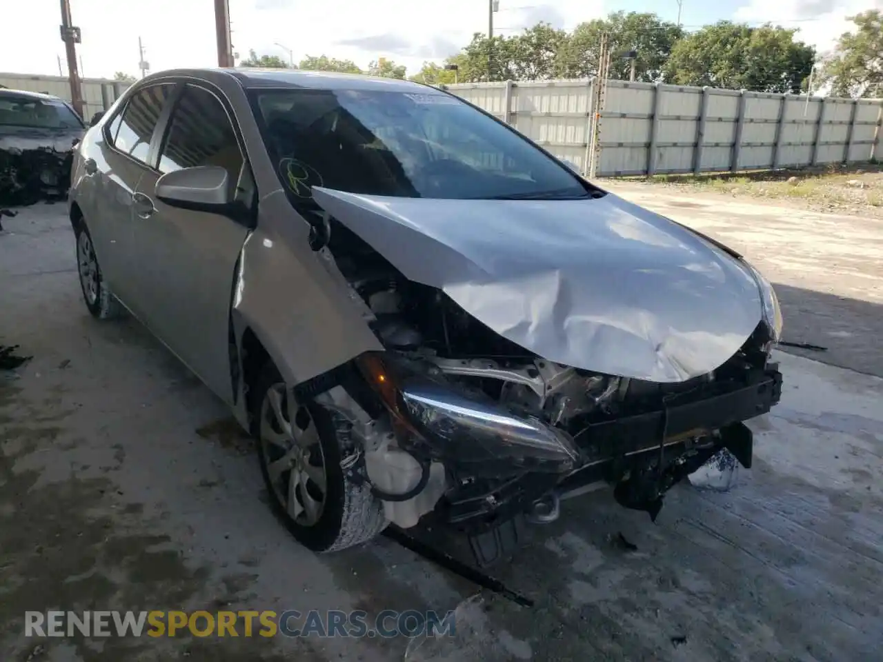 1 Photograph of a damaged car 2T1BURHE7KC211500 TOYOTA COROLLA 2019