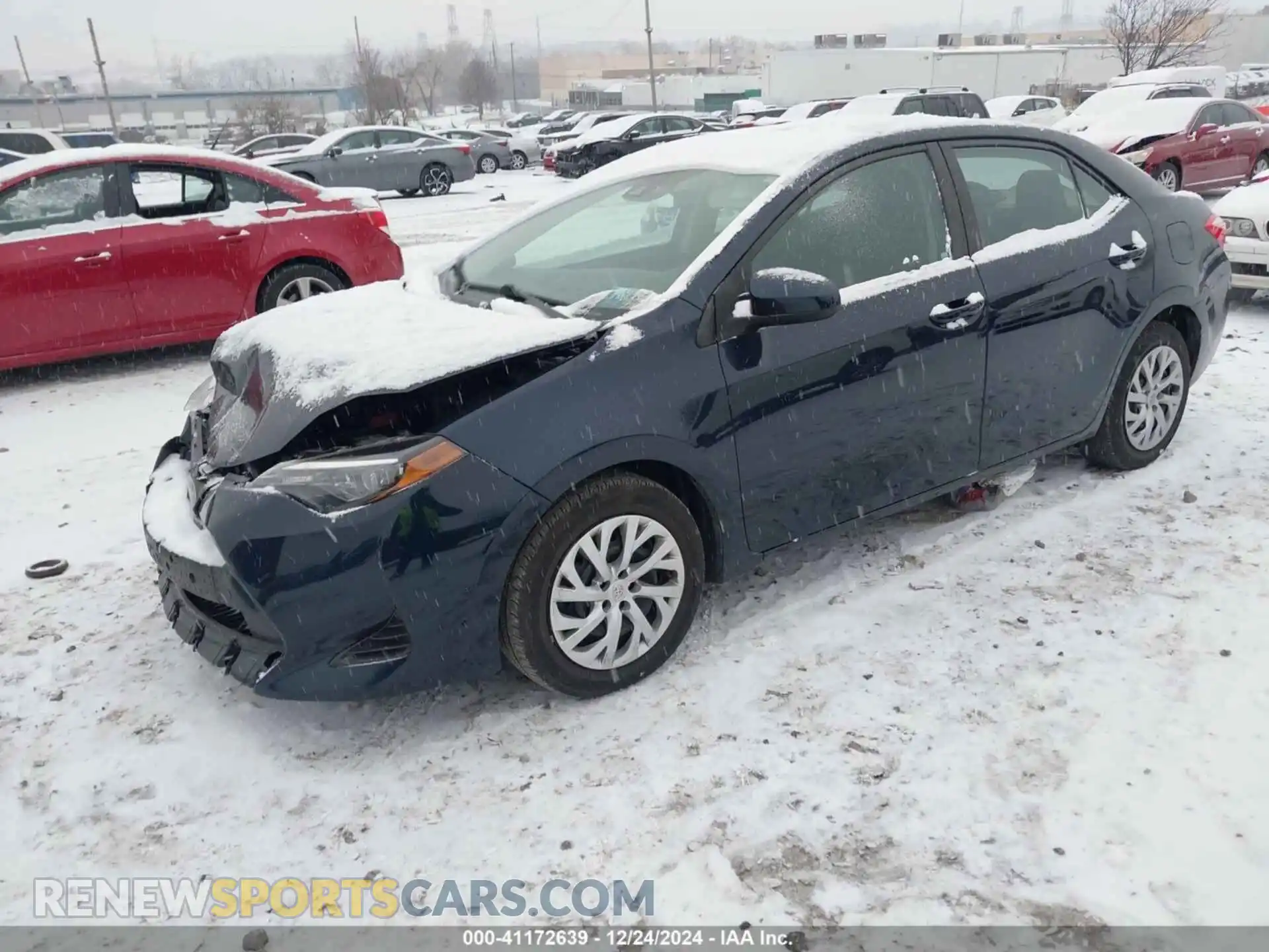2 fotografías del automóvil dañado 2T1BURHE7KC212680 TOYOTA COROLLA 2019