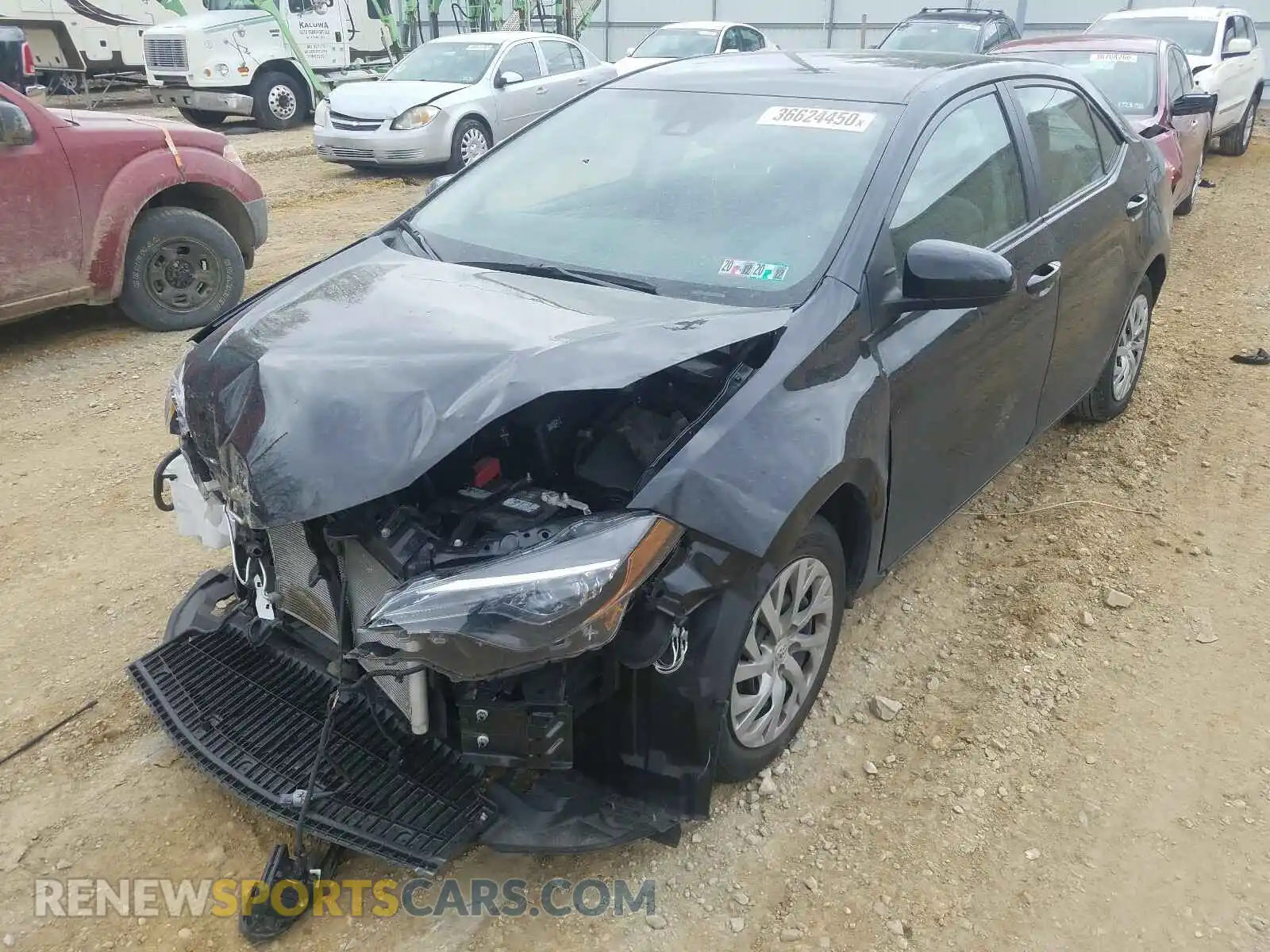 2 Photograph of a damaged car 2T1BURHE7KC213442 TOYOTA COROLLA 2019